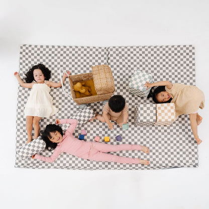 Checker Pepper Organic Cotton Mat