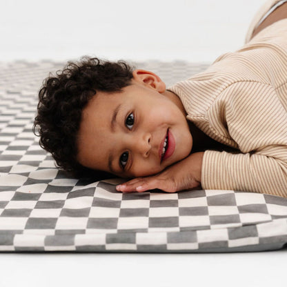 Checker Pepper Organic Cotton Mat