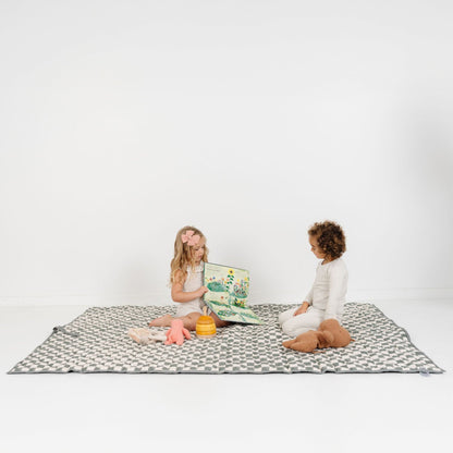 Checker Matcha Picnic Blanket