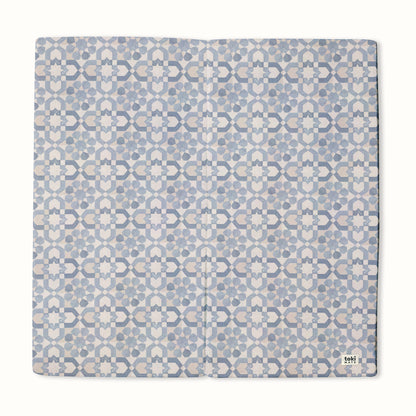 Blue Tile Organic Cotton Mat