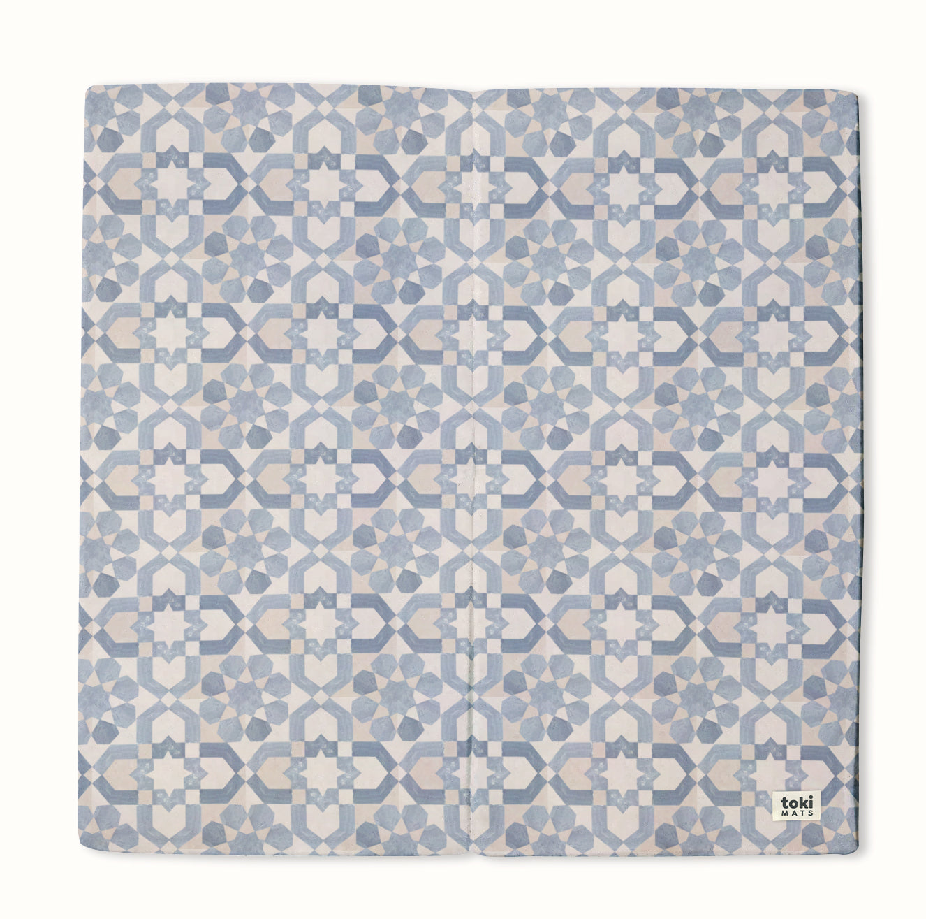 Blue Tile Organic Cotton Mat