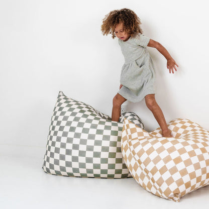 Checker Matcha Bean Bag