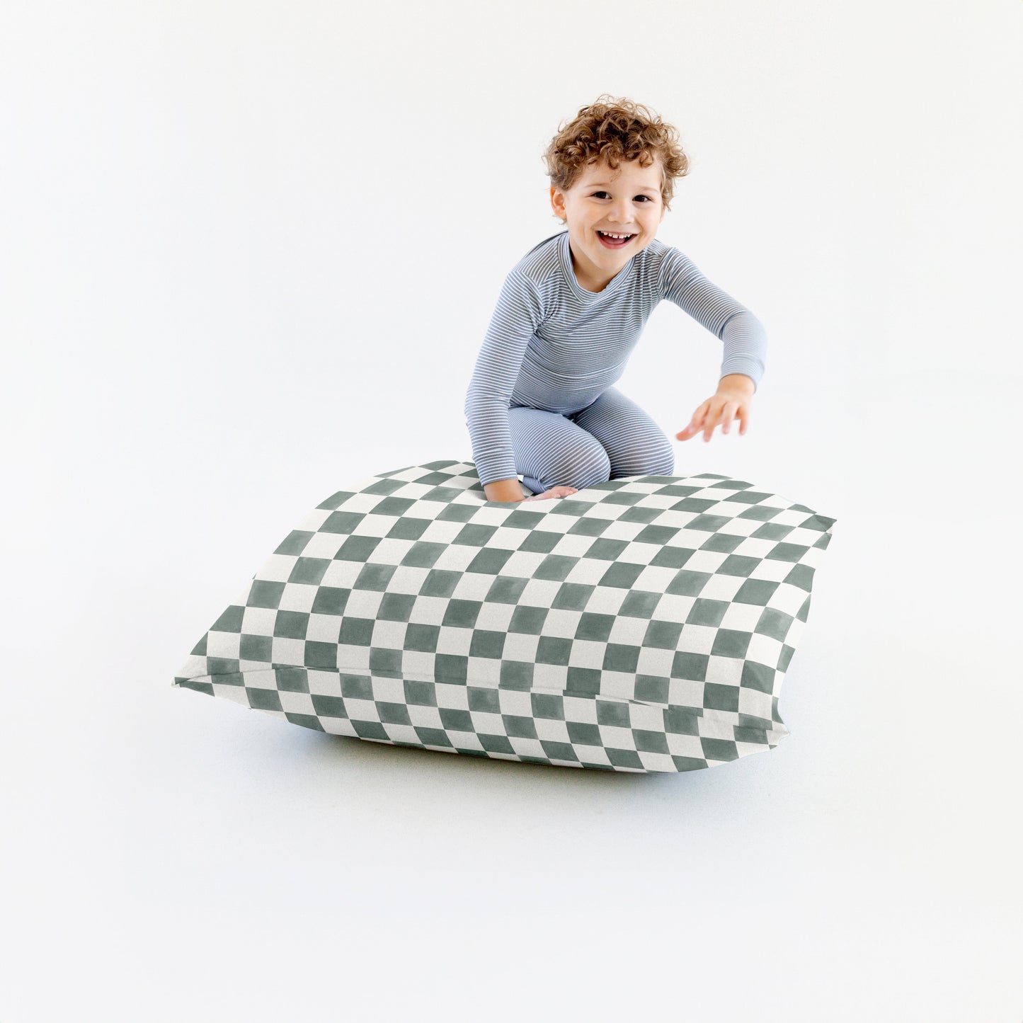 Checker Matcha Bean Bag