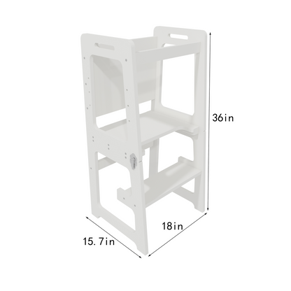 Date - 4 in 1 Kitchen Tower, Desk, Step Stool and Chalkboard