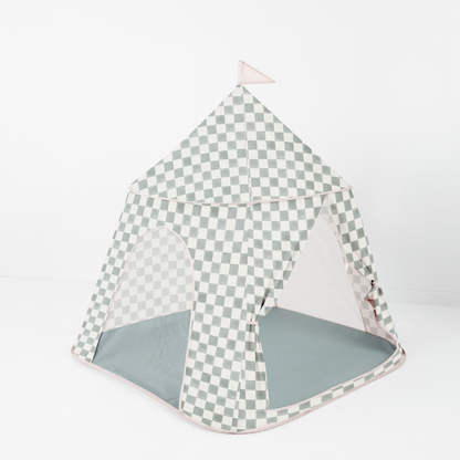 Checker Matcha Play Tent