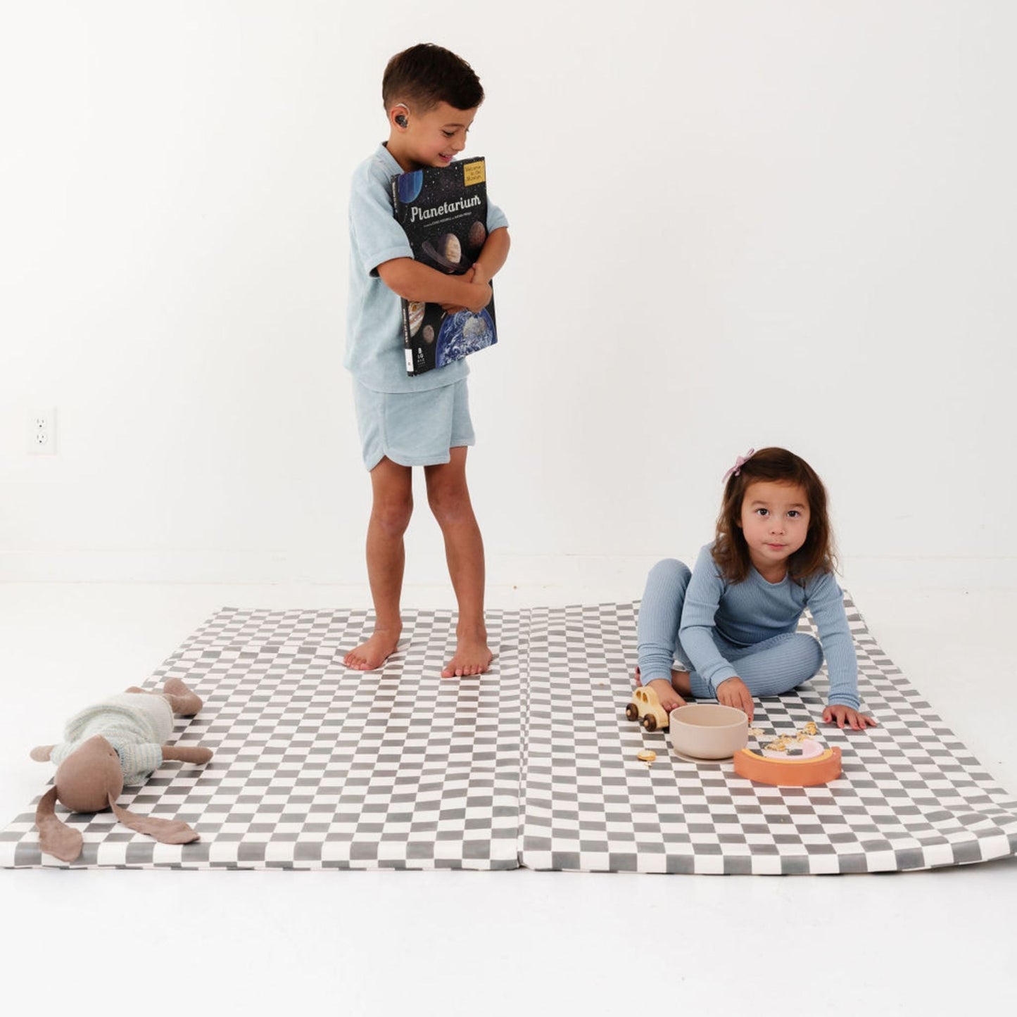 Checker Pepper Vegan Leather Mat