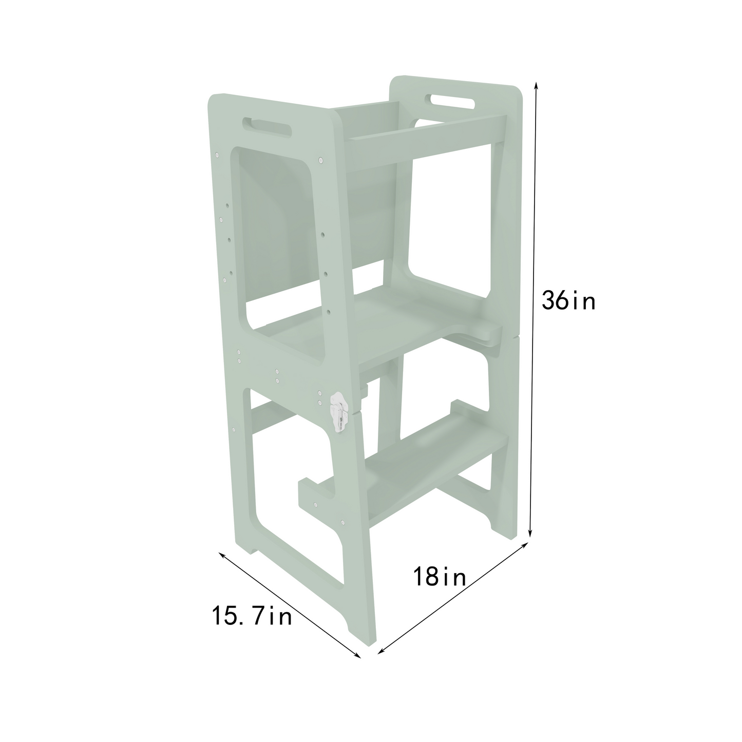 Date - 4 in 1 Kitchen Tower, Desk, Step Stool and Chalkboard