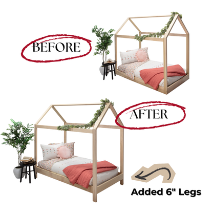 House Bed Leg Upgrade Package