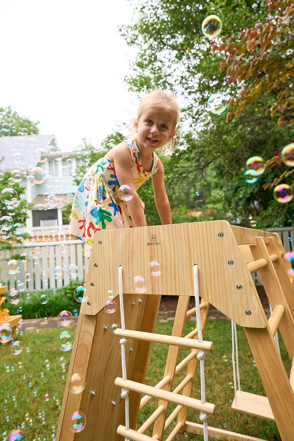 Magnolia - Outdoor and Indoor - Real Wood 7-in-1 Playset