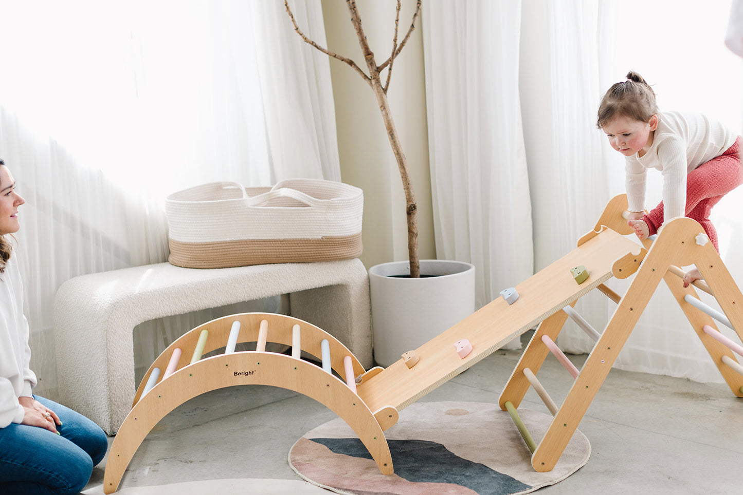 5 In 1 Pikler Triangle Gym Set