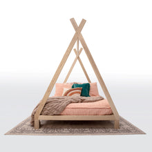 Load image into Gallery viewer, Teepee Bed Full Size Made In US Solid Wood