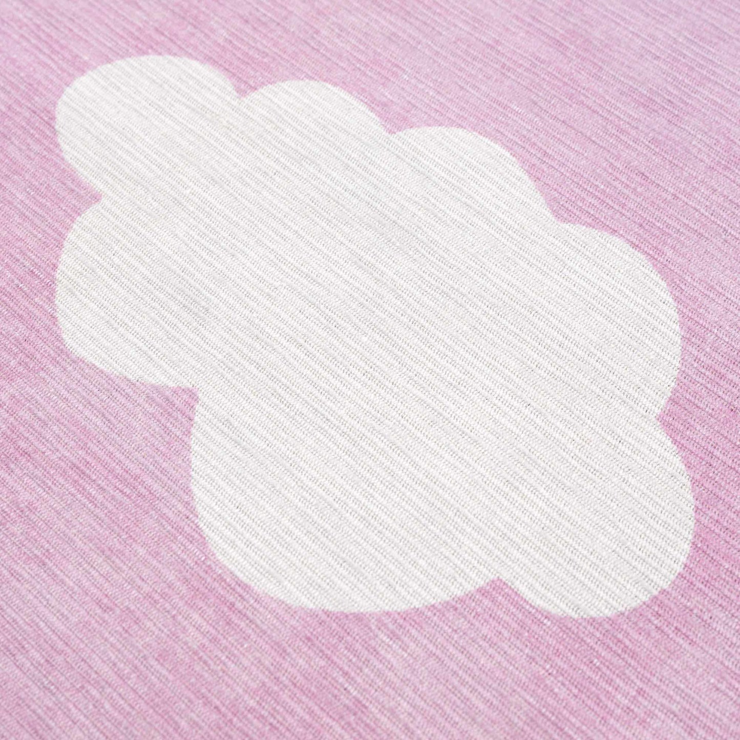 Nizar Pink Cloud Washable Kids Rug