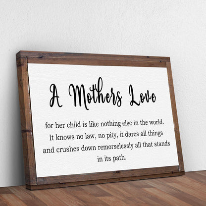 A Mother's Love For Her Child Sign