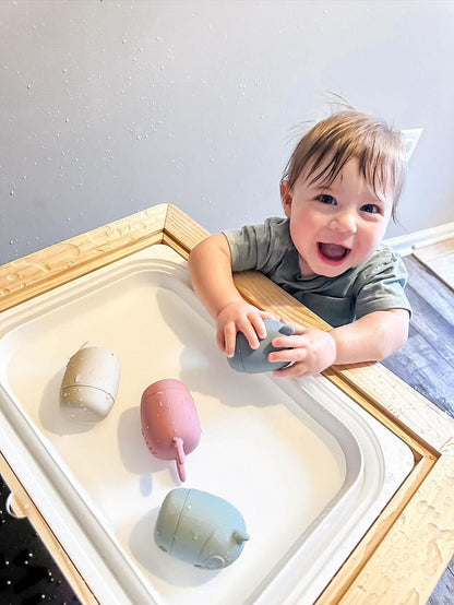 Sensory Table and Chair Set w/ Bins (1 large+ 2 small bins)