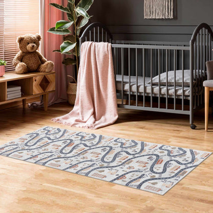 Mave Roads Washable Rug for Kids