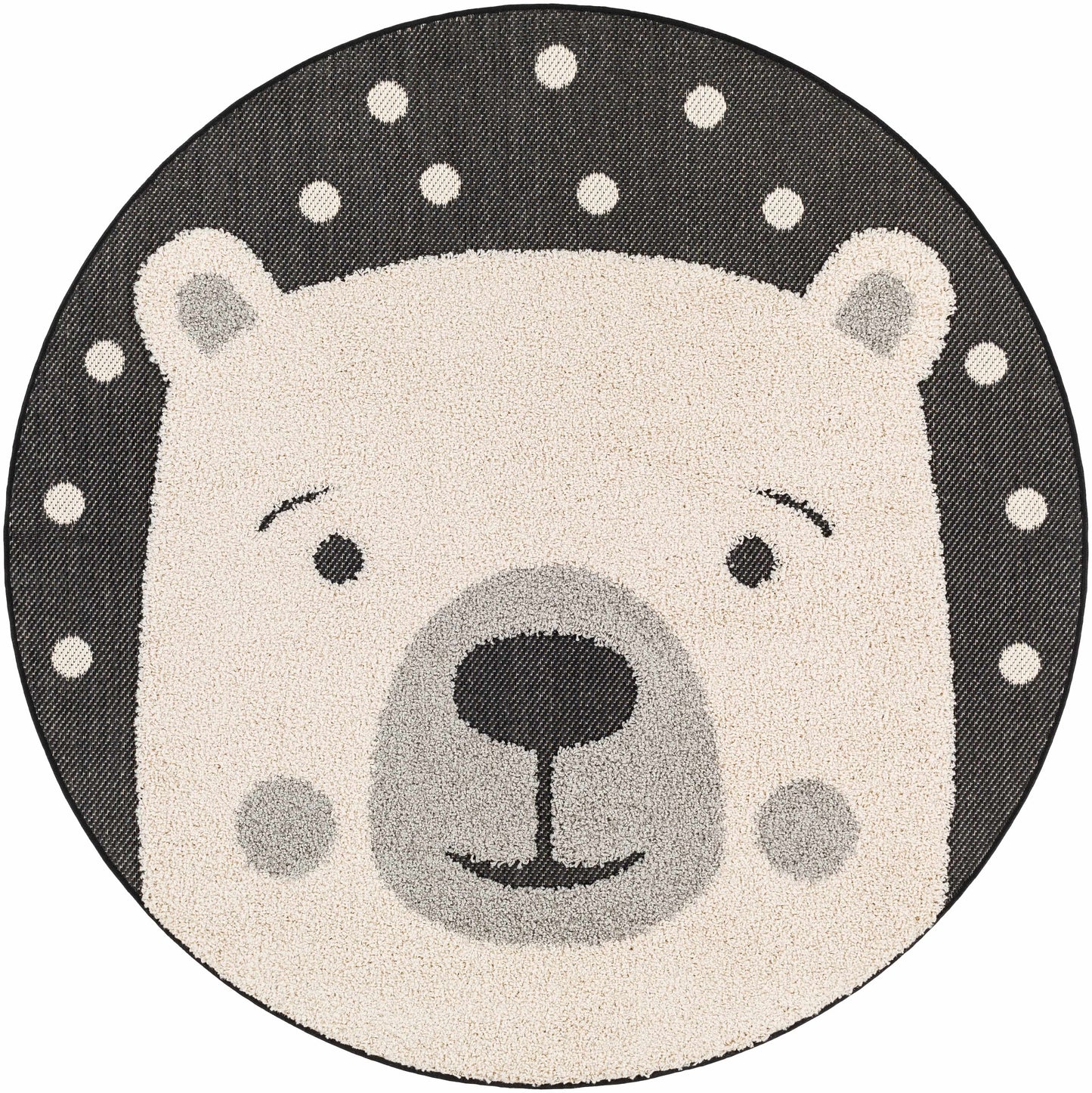 Kids Bear Animal Print Nursery Area Rug - Clearance