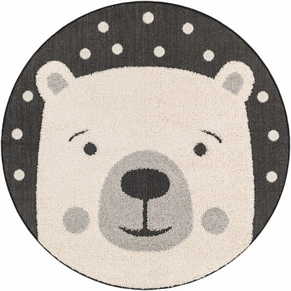 Kids Bear Animal Print Nursery Area Rug - Clearance