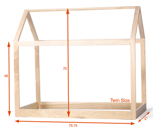House Bed + 5" Railings